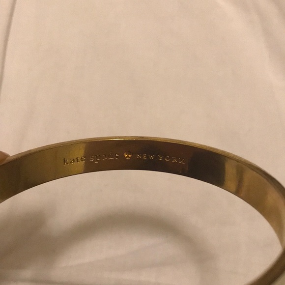 Gold and white Kate Spade bangle - Picture 2 of 5